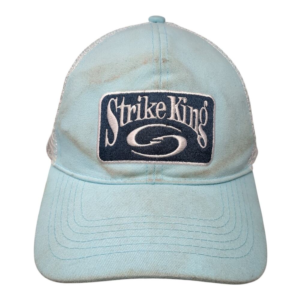 Strike King Snapback Trucker Hat Blue One Size Adjustable Embroidered Mesh Back